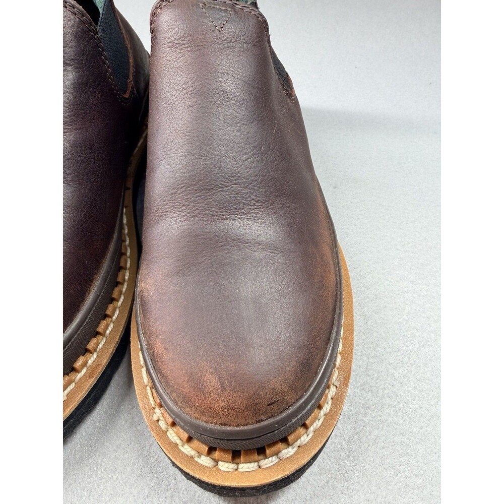Georgia Giant Boots Womens 7.5 M Romeo Slip On Work Shoe Brown Leather - Picture 12 of 14